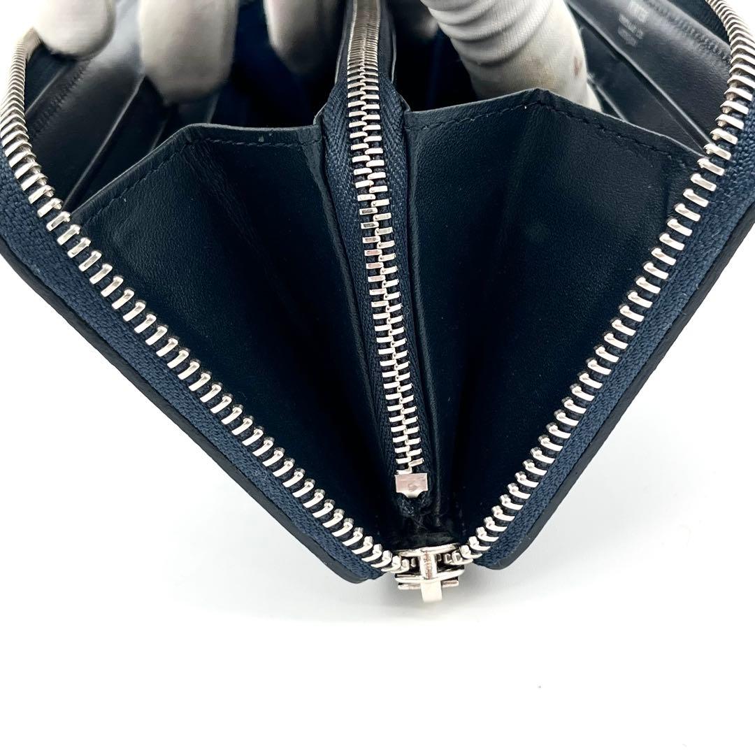 【極美品】PORTER 長財布　エイブル　L字ファスナー　レザー　ネイビー