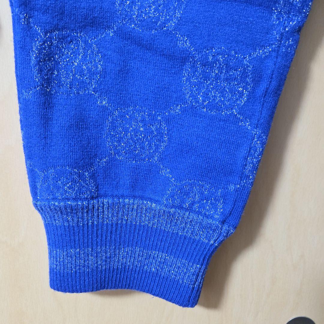 アンコキーヌ　コアスパンヤーンニットラメモノグラム柄　セットアップ　M& LL