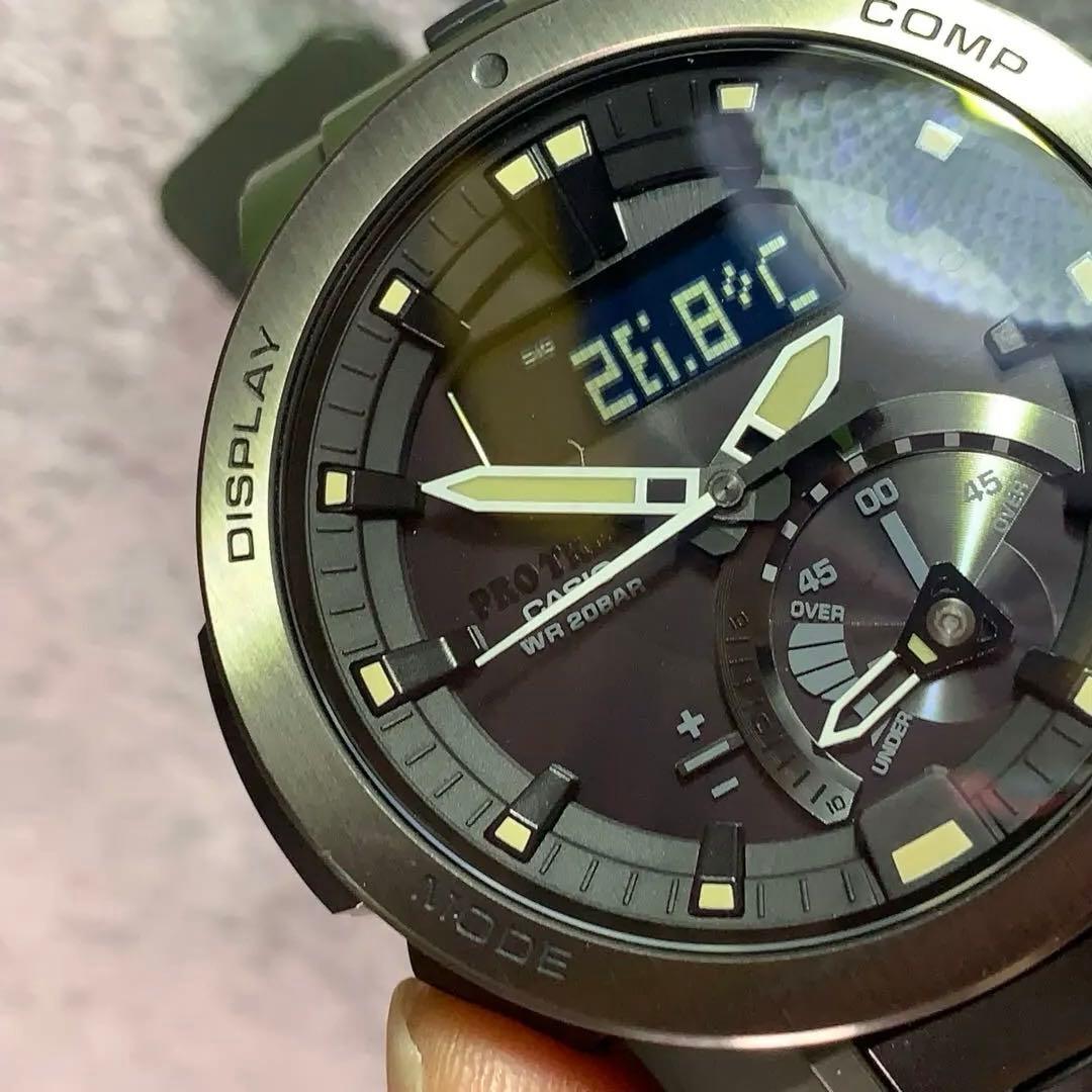 時計 CASIO PROTREK PWR-7000 Military Green