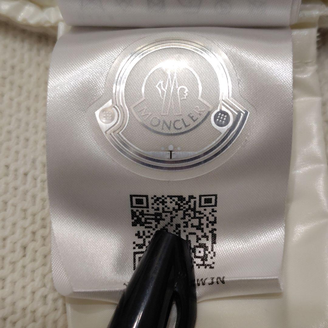 モンクレール ダウン×ニット ハイブリッドダウンカーディガン アイボリー S