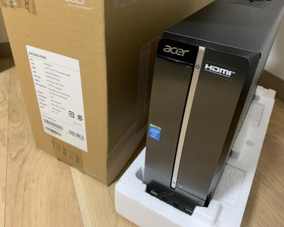 デスクトップパソコン 中古 ACER Office付 サンワキーボード付き