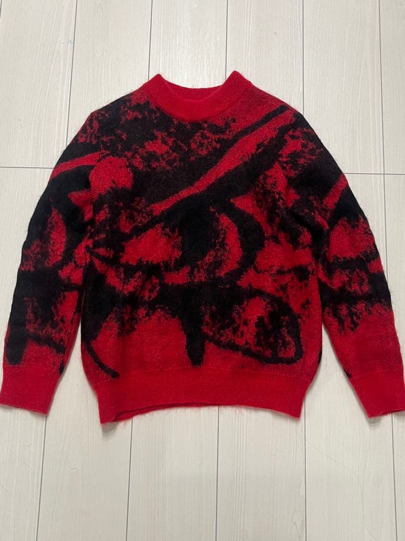 m*u様 EMPORIO ARMANI 赤黒　ニットセーター