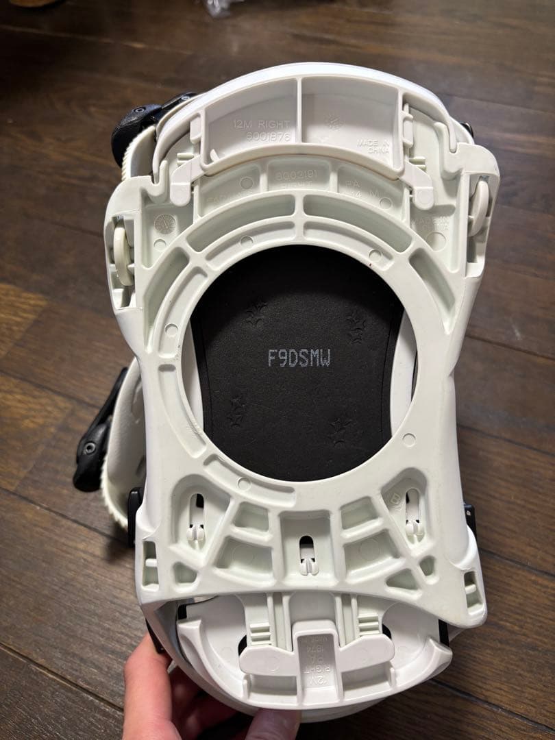 フラックス　FLUX DS 19-20 スノーボードビンディング 白