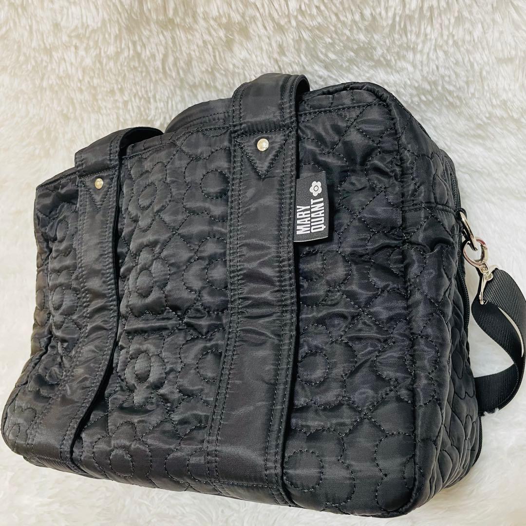 マリークワント デイジーキルトボストンバッグ　キャリーオンバッグ