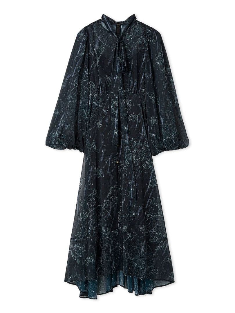 【新品未使用】FRAY I.D ホロスコーププリントリボンタイワンピース