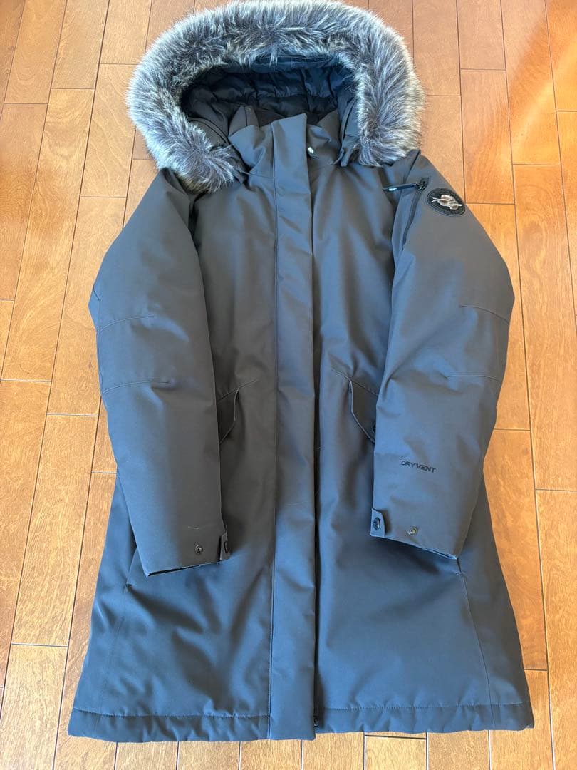 ダウンジャケット フード付き ブラック