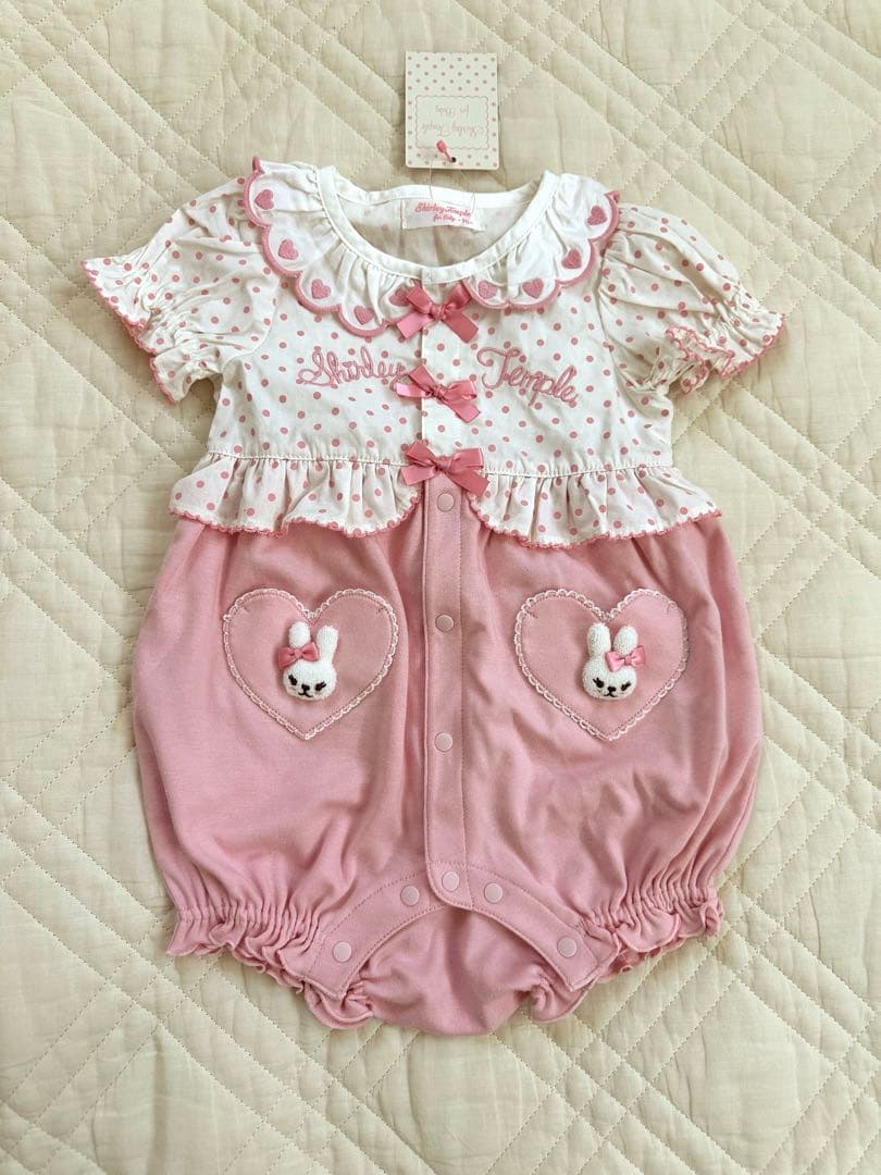 丸*様 うさぎポケット付きロンパース