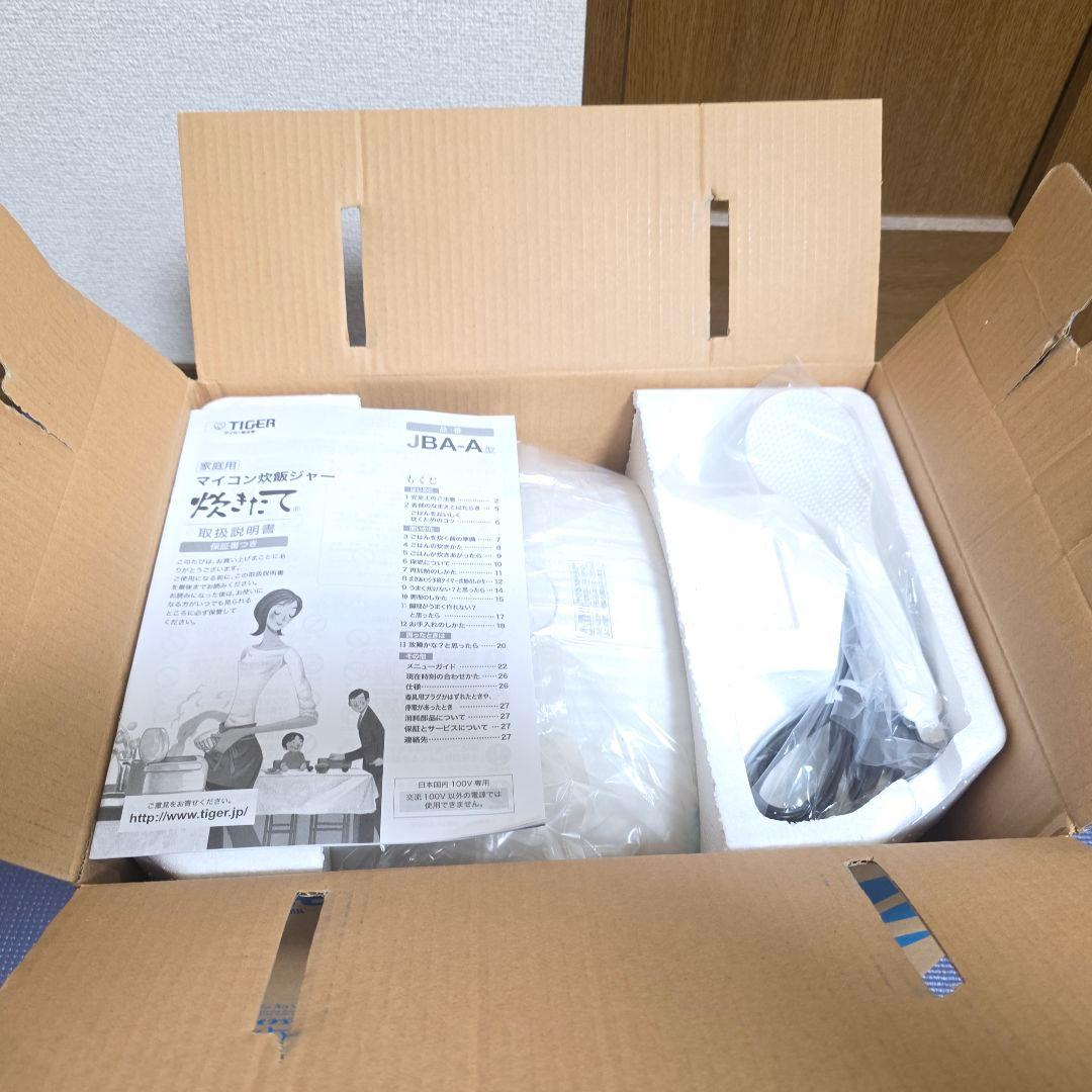 【282】タイガー魔法瓶 炊飯器 1升 ホワイト JBH-G180 WU