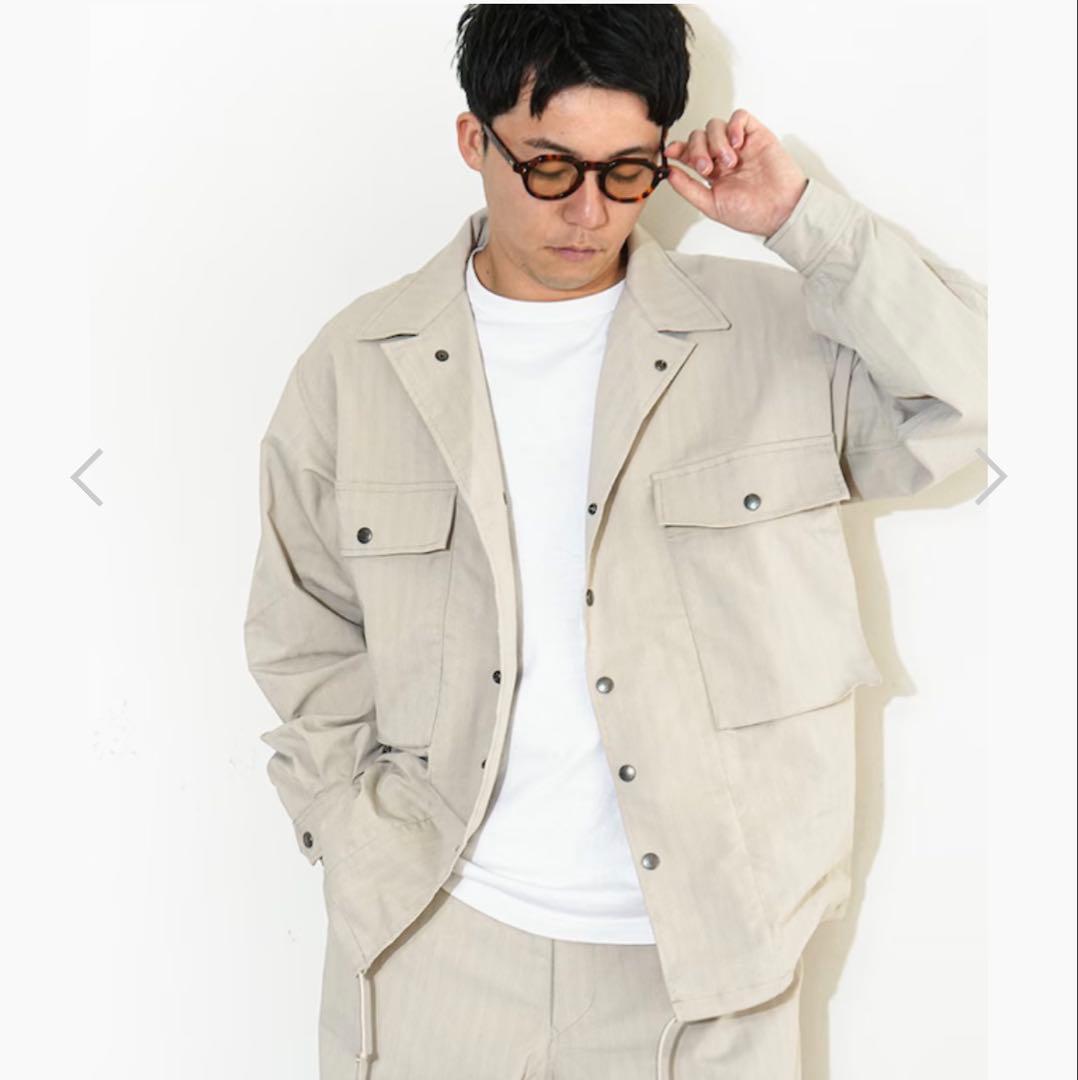 PURPLE LABEL ヘリンボーンフィールドシャツジャケット