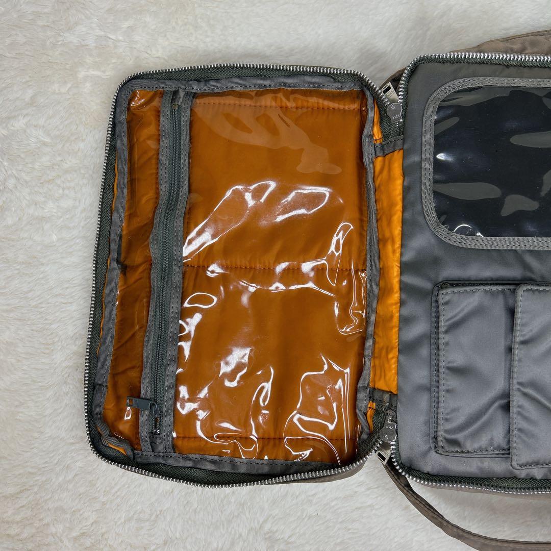 ✨現行✨ PORTER 2層式 タンカー ショルダーバッグ シルバーグレー