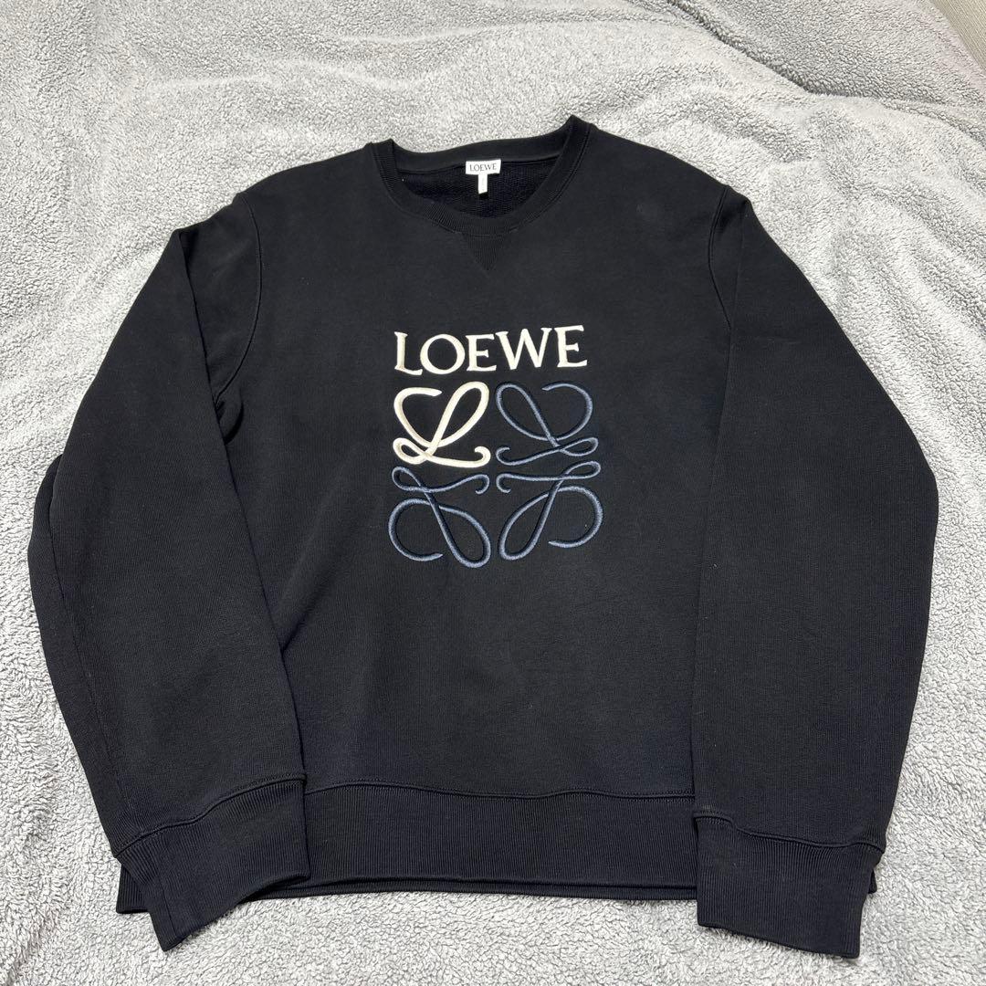 LOEWE ブラック スウェット トレーナー