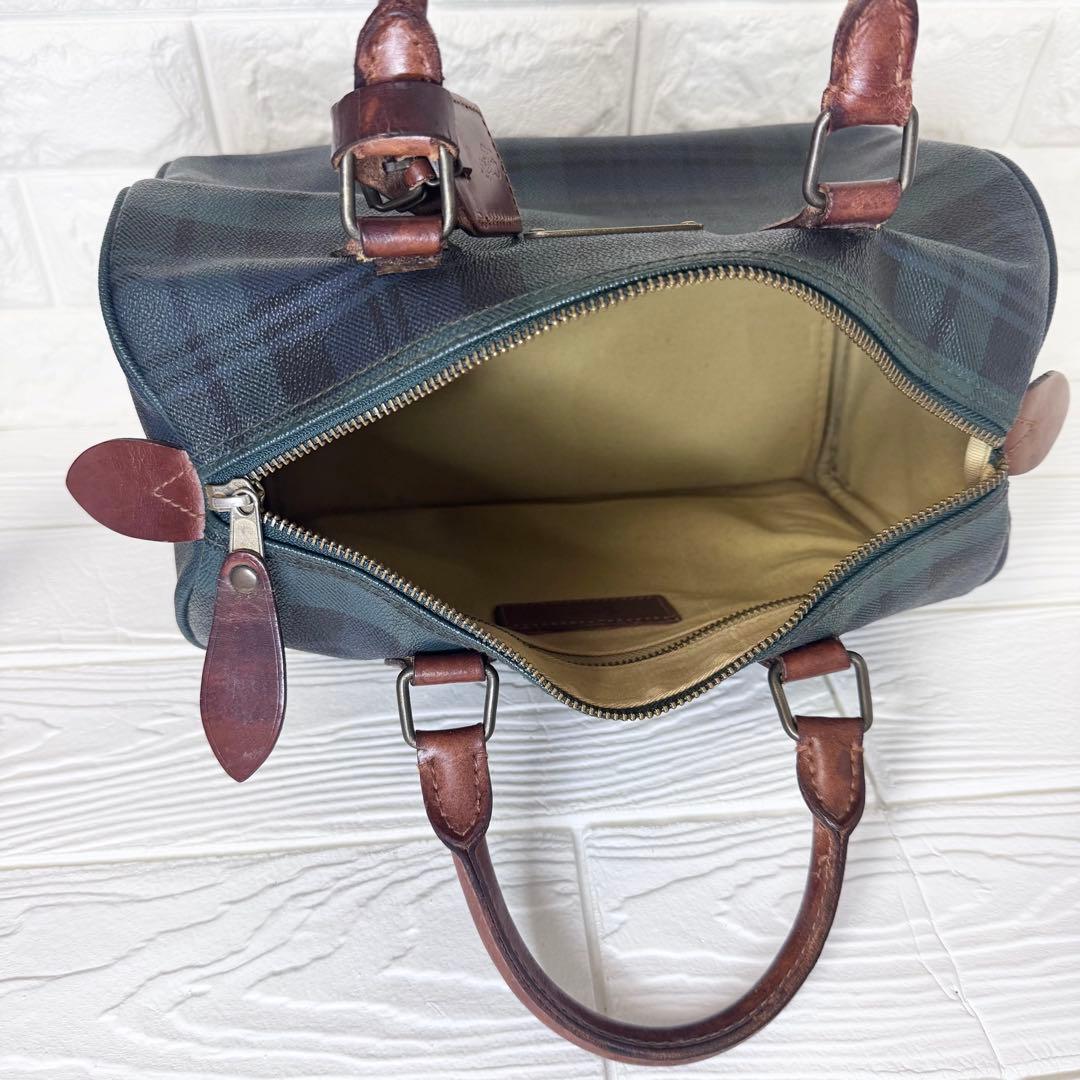 ポロラルフローレン ミニボストンバッグ ブラックウォッチ