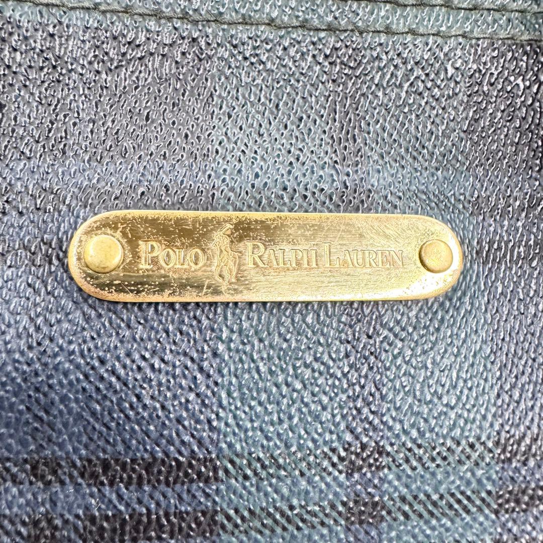 ポロラルフローレン ミニボストンバッグ ブラックウォッチ