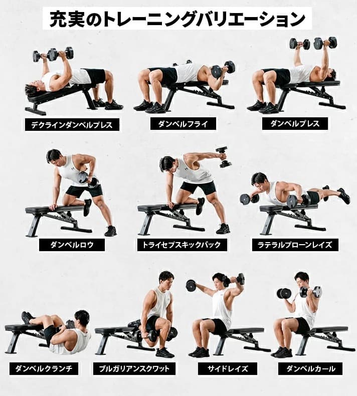 LEADING EDGE マルチポジションベンチ ブラック LE-B80