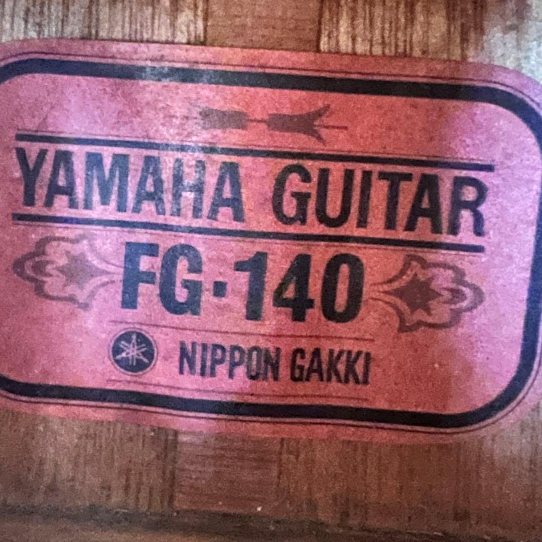 希少　YAMAHA FG-140 アコースティックギター　赤ラベル