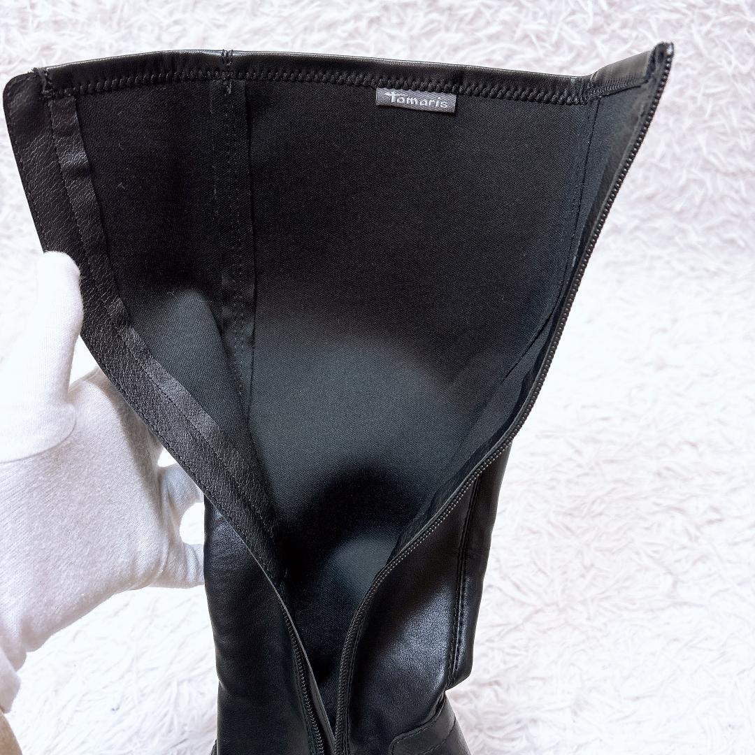 希少【未使用✨極美品】タマリス ストレッチロングブーツ 本革 23AW 24.5