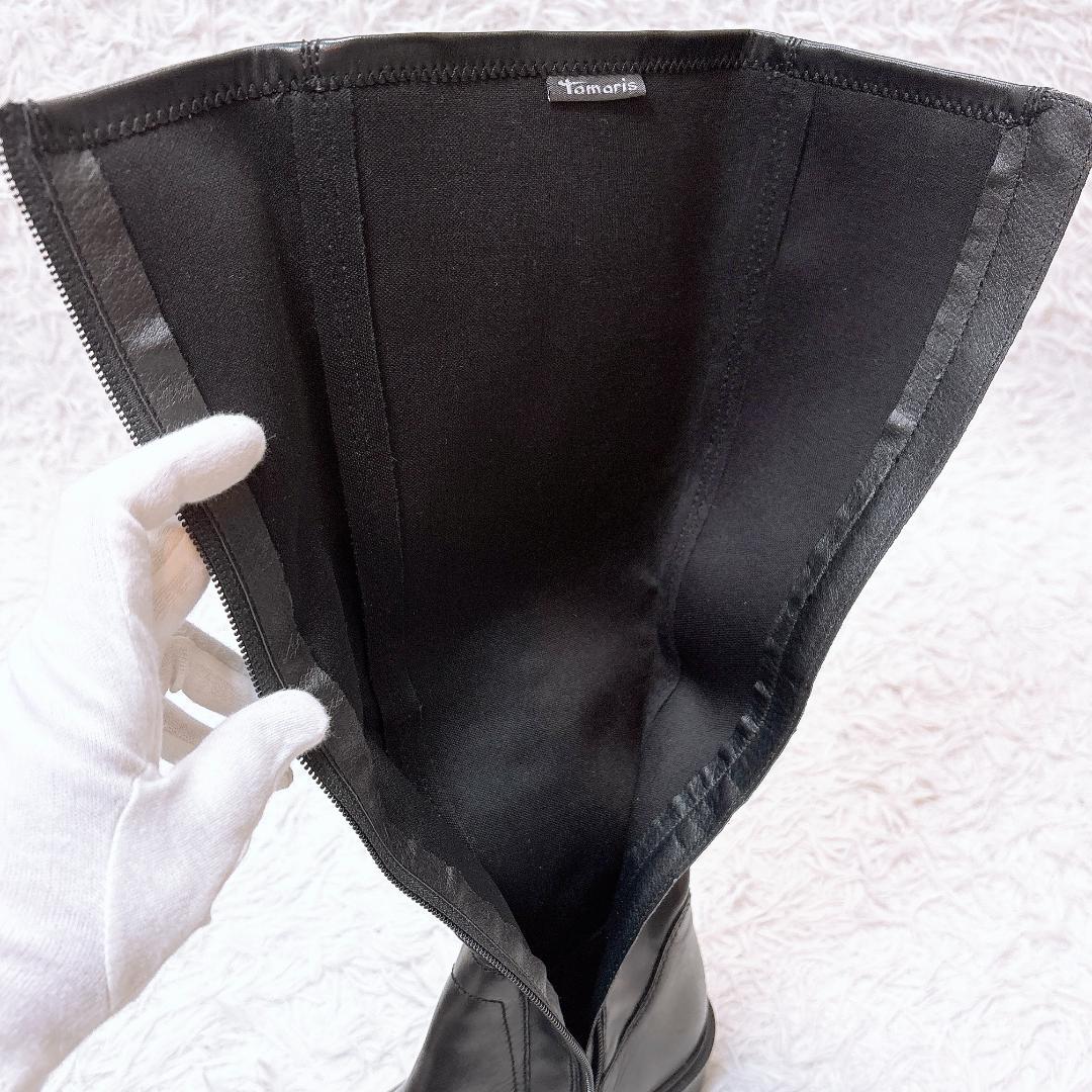 希少【未使用✨極美品】タマリス ストレッチロングブーツ 本革 23AW 24.5