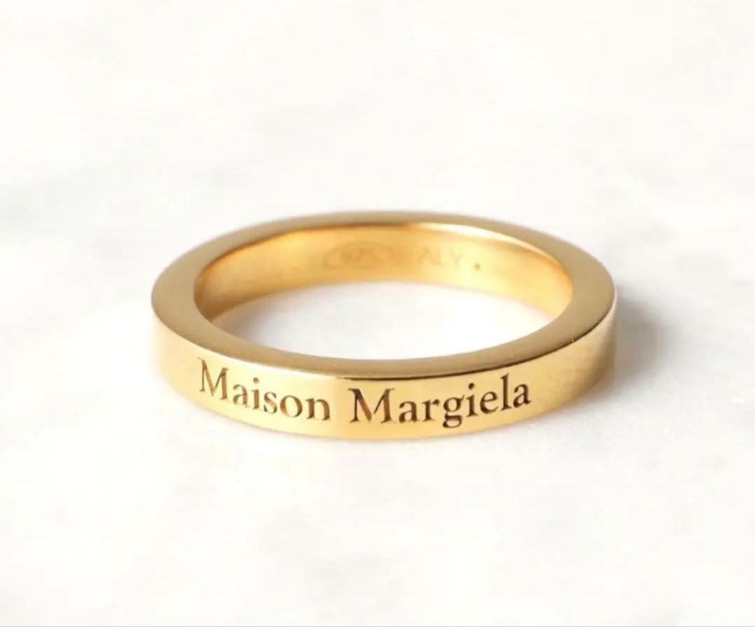 Maison Margiela ロゴリング 950ゴールド