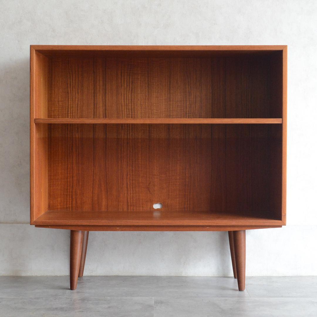 デンマーク 北欧ヴィンテージ チーク ブックシェルフ 飾り棚 オープンシェルフ