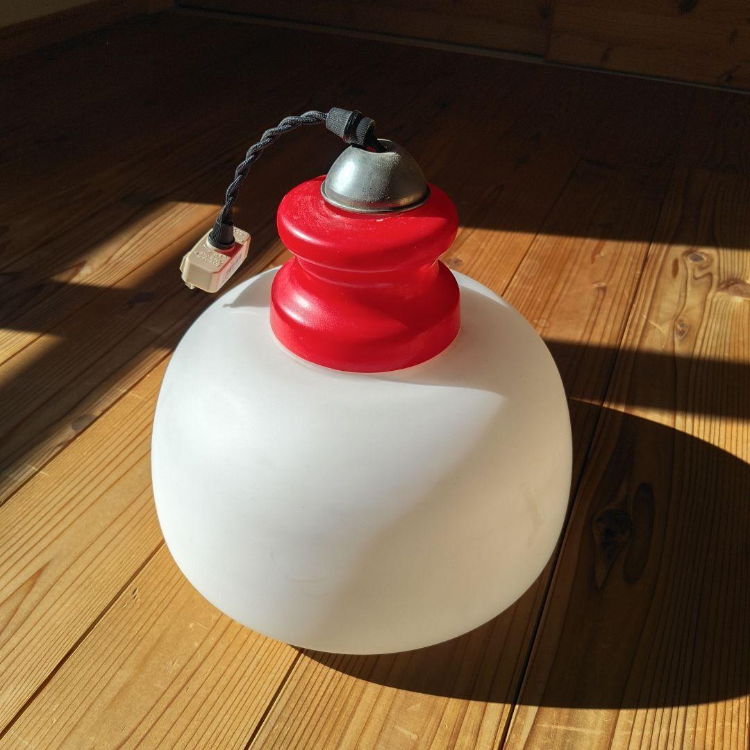 アンティーク　ペンダントライト　ガラス製