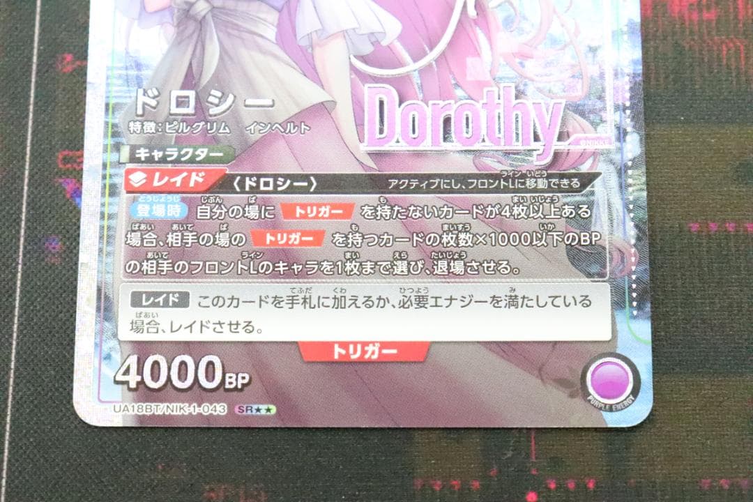 ユニオンアリーナ ドロシー SR☆☆ サイン 44-EY0621-02