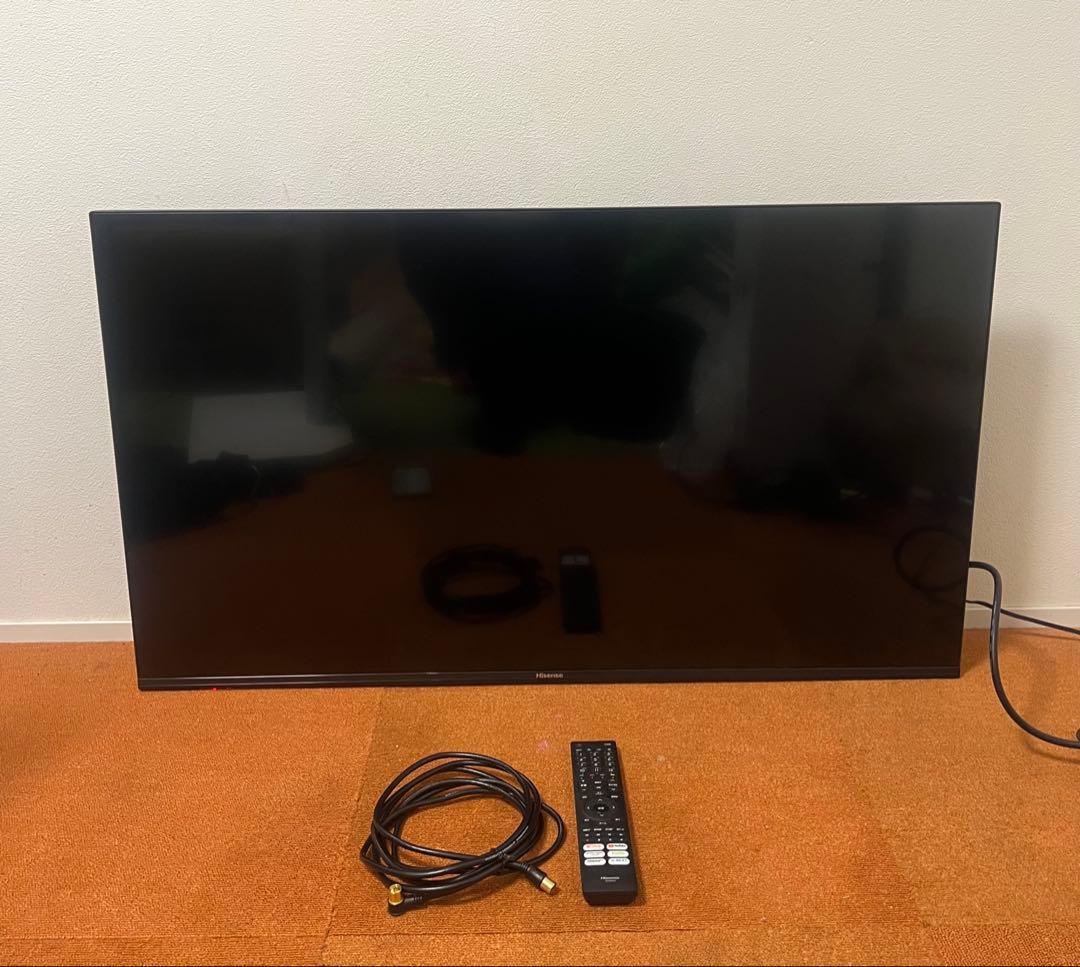 ハイセンス 43V型 テレビ 4Kチューナー内蔵 2020年製 動画アプリ