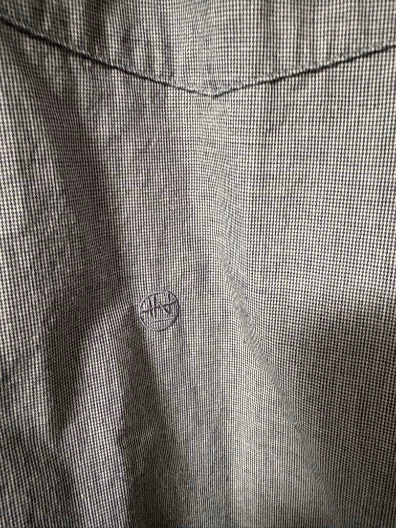 nanamica グレー チェック柄 シャツ XL