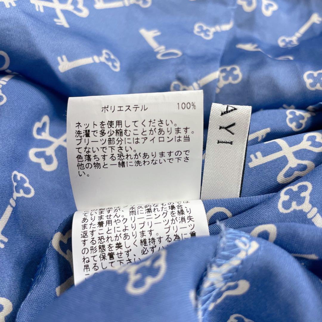 アナイ キープリント ボウタイ 長袖 ブラウス 金ボタン 近年モデル