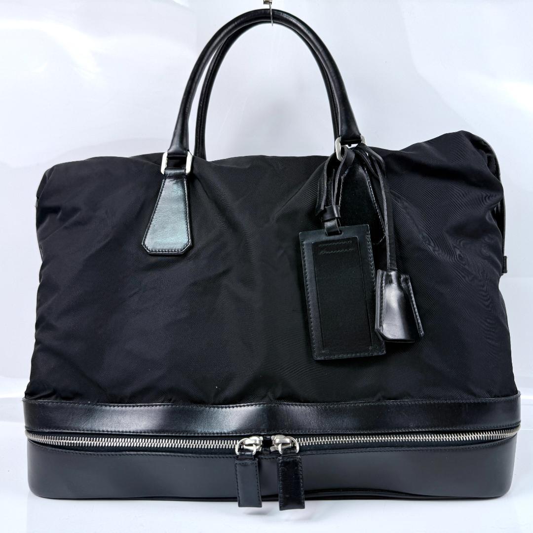 PRADA Sacca da viaggio ボストンバッグ 三角ロゴプレート