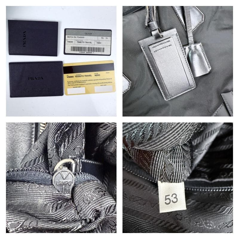 PRADA Sacca da viaggio ボストンバッグ 三角ロゴプレート