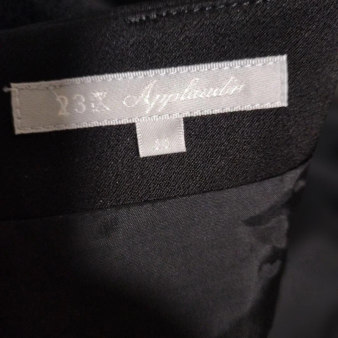 23区Applaudir★袖レース ブラック ワンピース 44