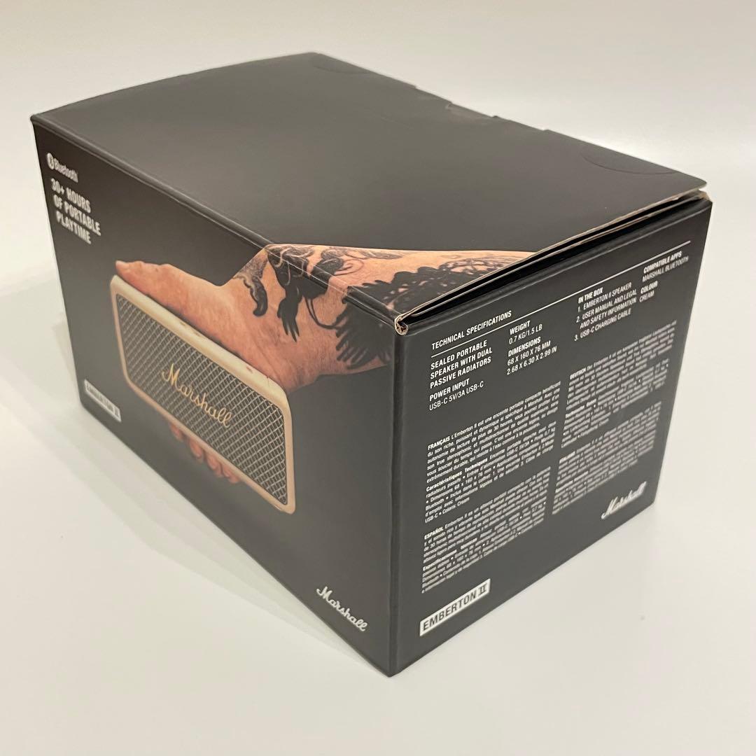 【極美品】Marshall Emberton IIクリーム　ワイヤレススピーカー