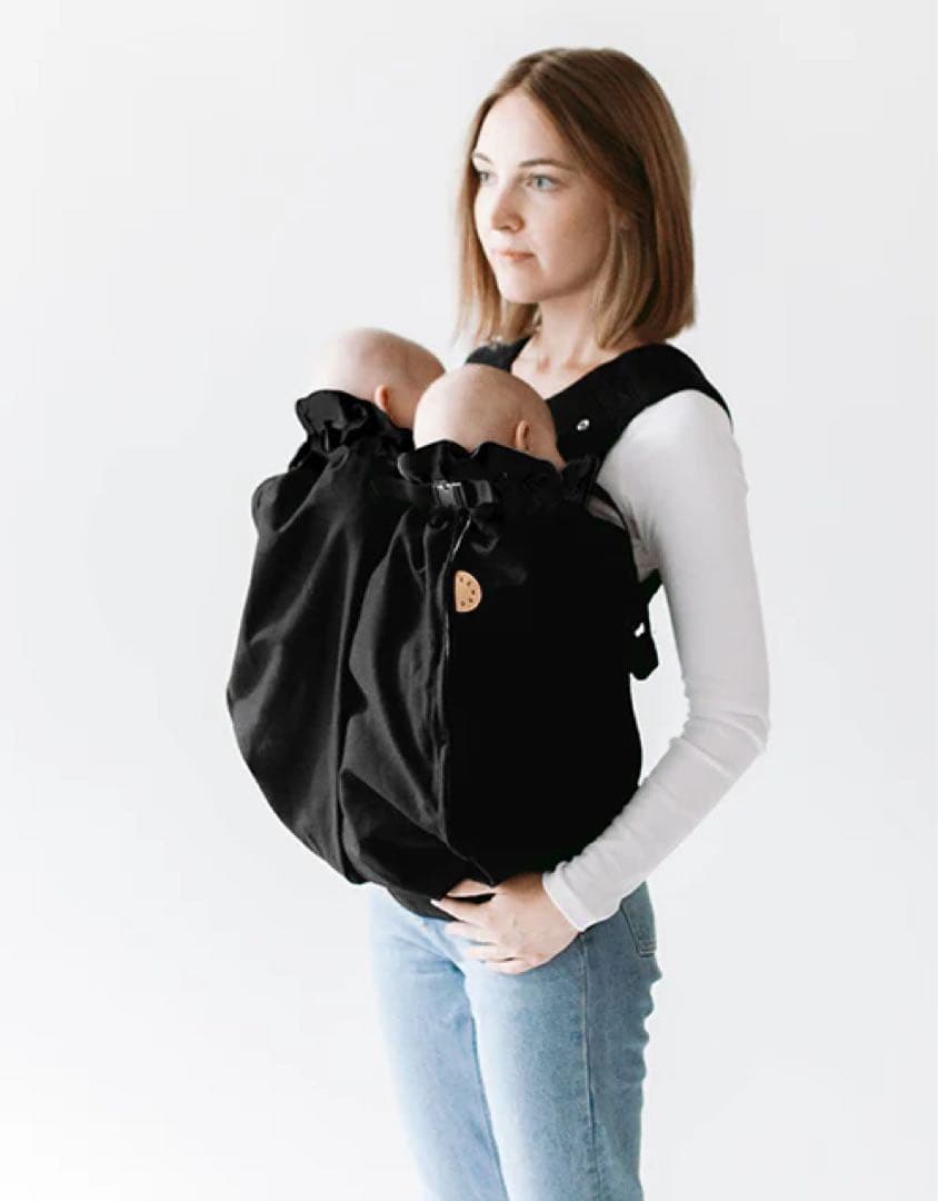 【美品】WEEGO ウィーゴツイン ブラック 双子抱っこ紐