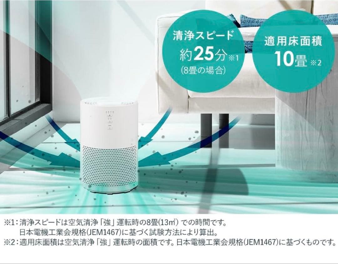 【美品】アイリスオーヤマ　加湿空気清浄機 AAP-SH20A-W