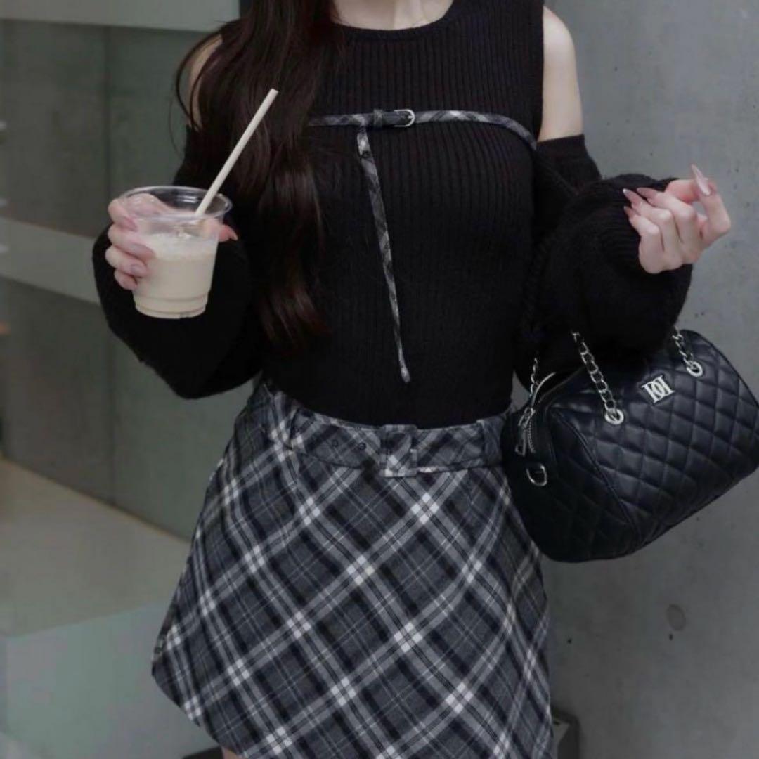 ダーリッチ ニットミニワンピース