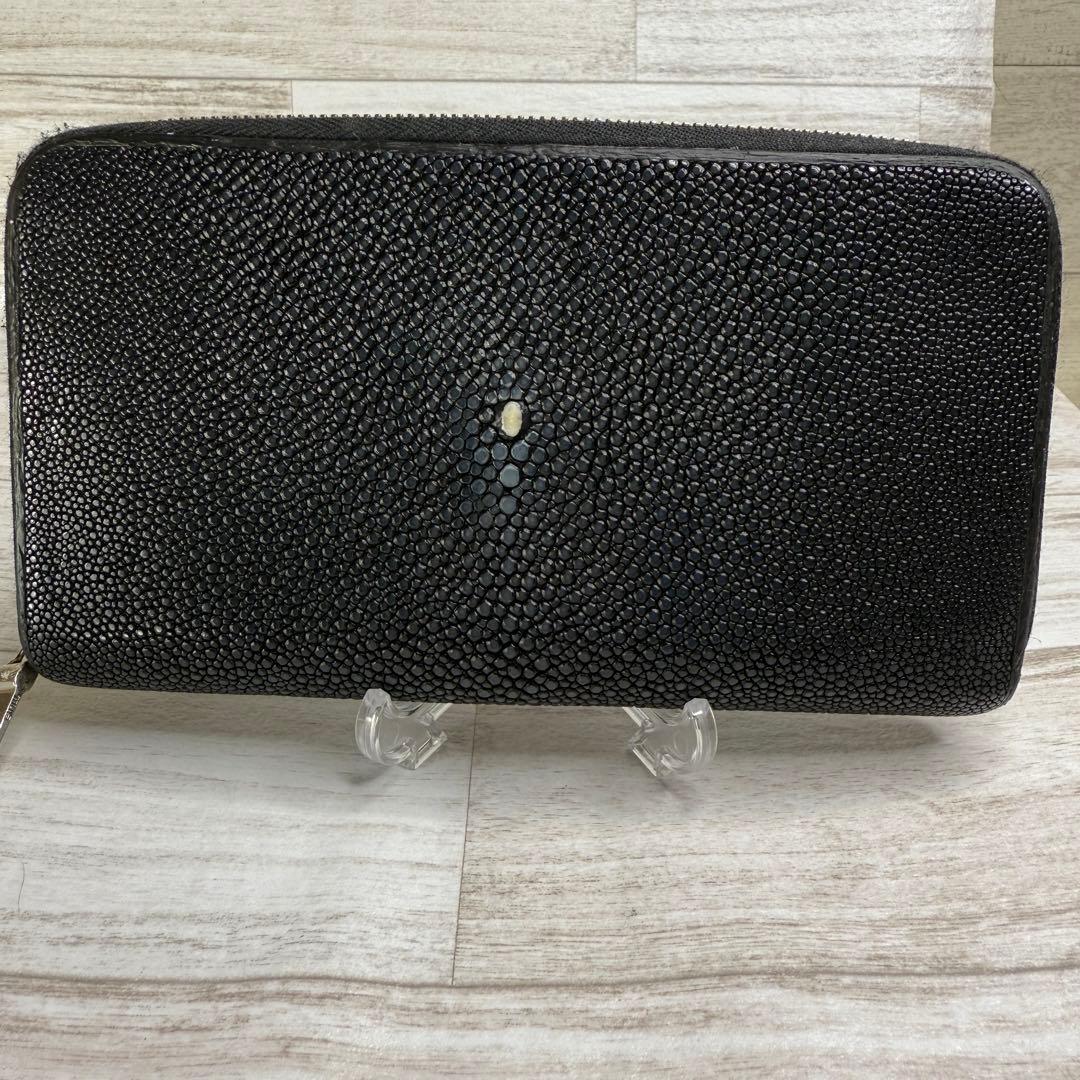 【希少】ムータMUTA ウォレットジップ　長財布レザー　エイ革　スティングレイ