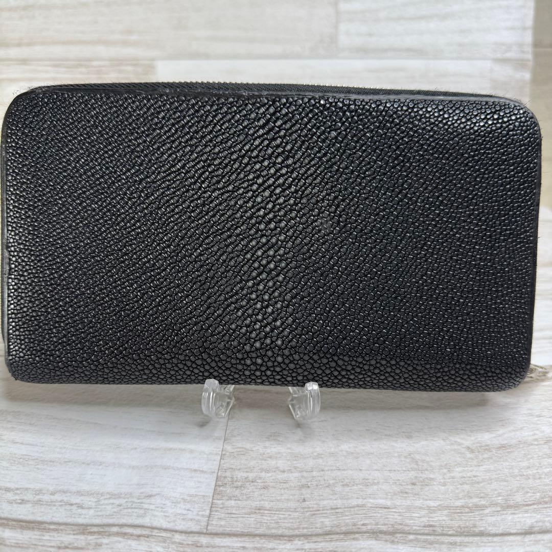 【希少】ムータMUTA ウォレットジップ　長財布レザー　エイ革　スティングレイ