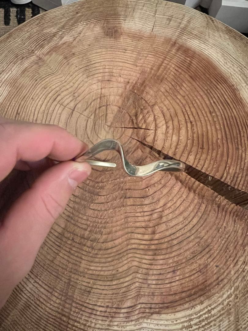 波状デザイン silver925 バングル