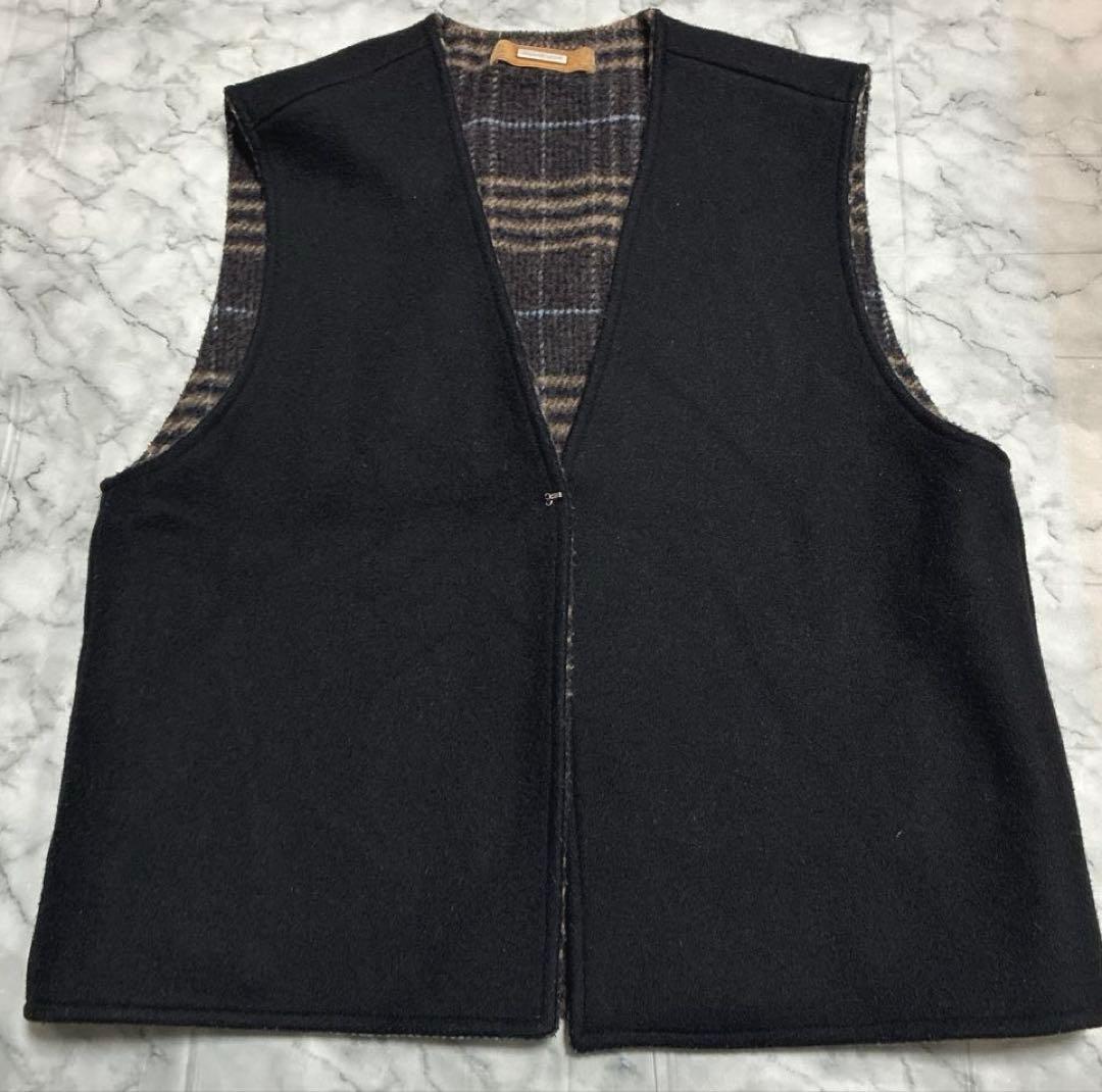 【希少 完売品】AMBERGLEAM アンバーグリーム リバーシブルウールベスト