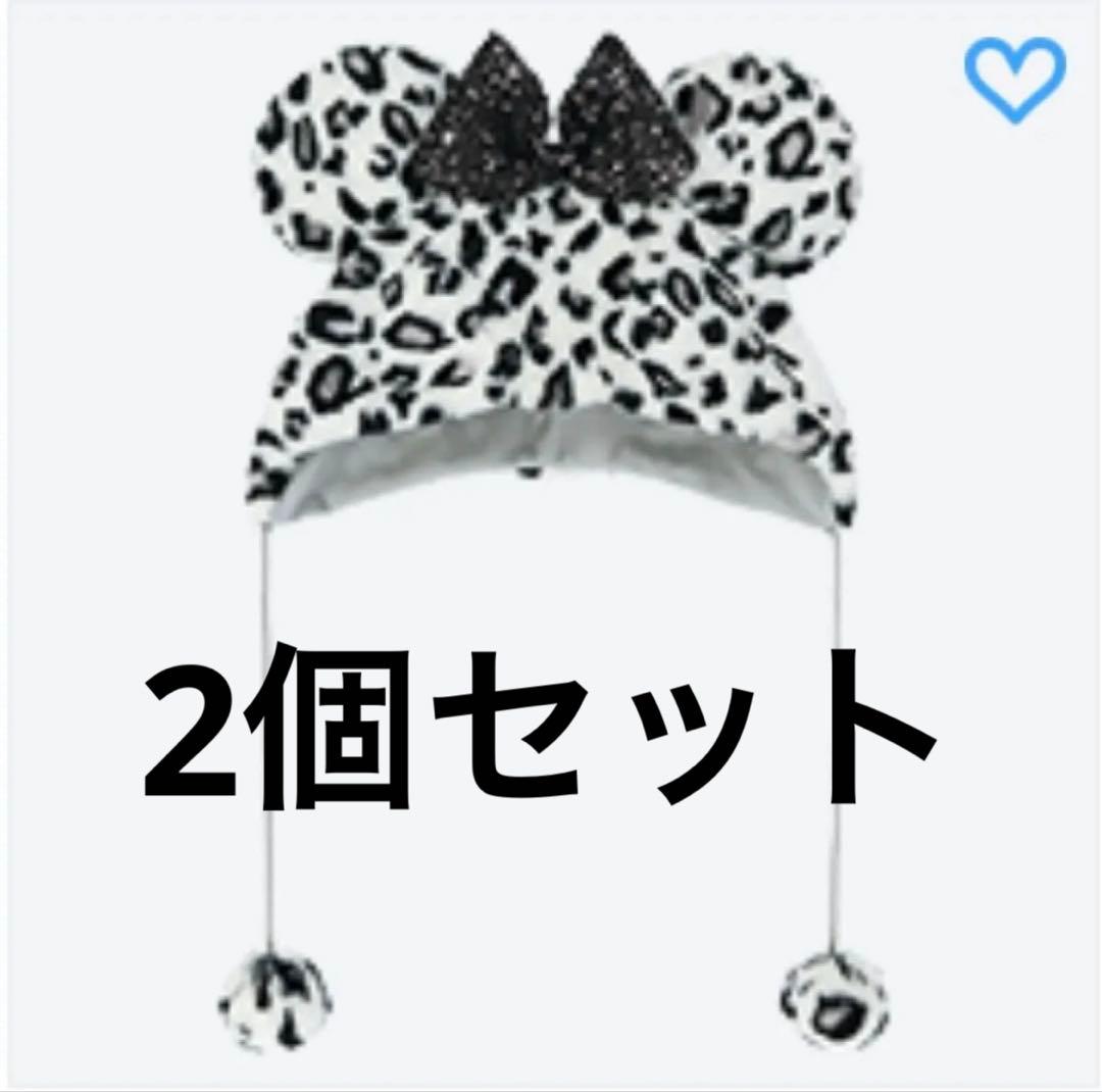 【完売品】ヒョウ柄ファンキャップ2個セット