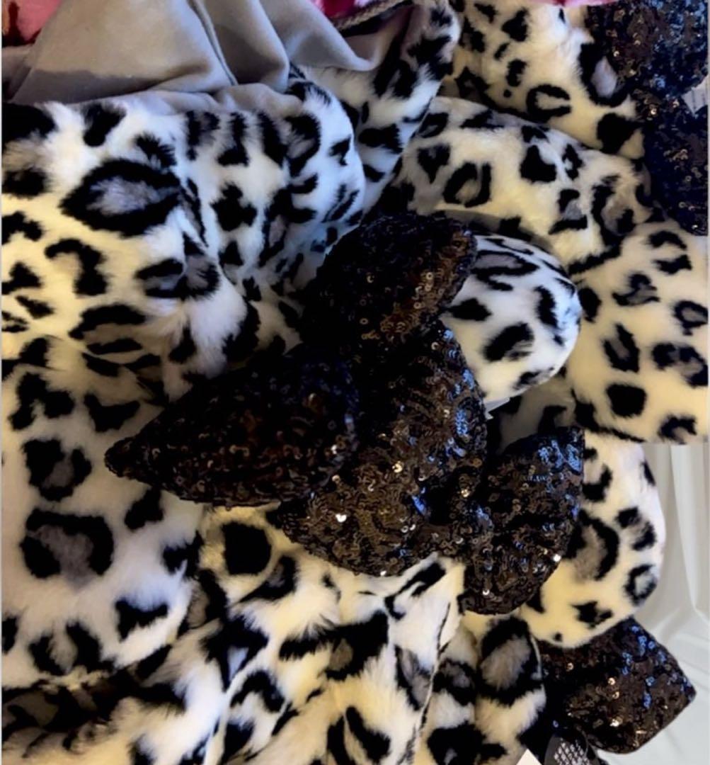 【完売品】ヒョウ柄ファンキャップ2個セット