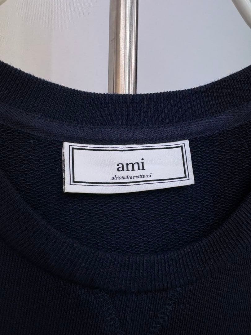 amiparis レモン刺繍 ネイビー スウェット アミパリス S