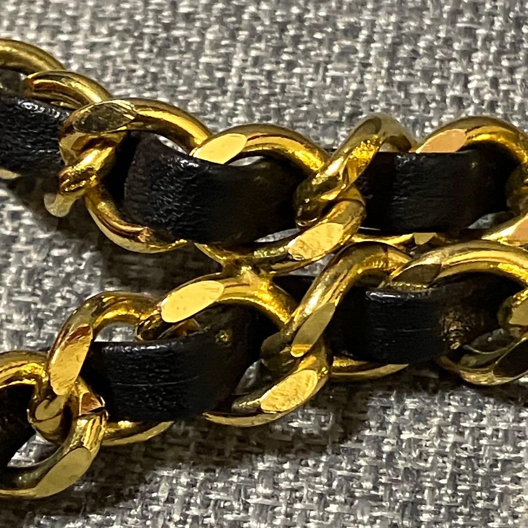 美品 J&R ジェイアンドアール チェーンベルト レザー ヴィンテージ