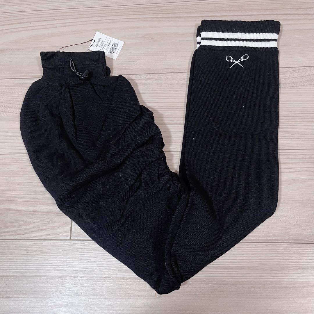 最終値下げ 新品未使用 dimmoire 学園ニーハイウォーマー ブラック 黒色