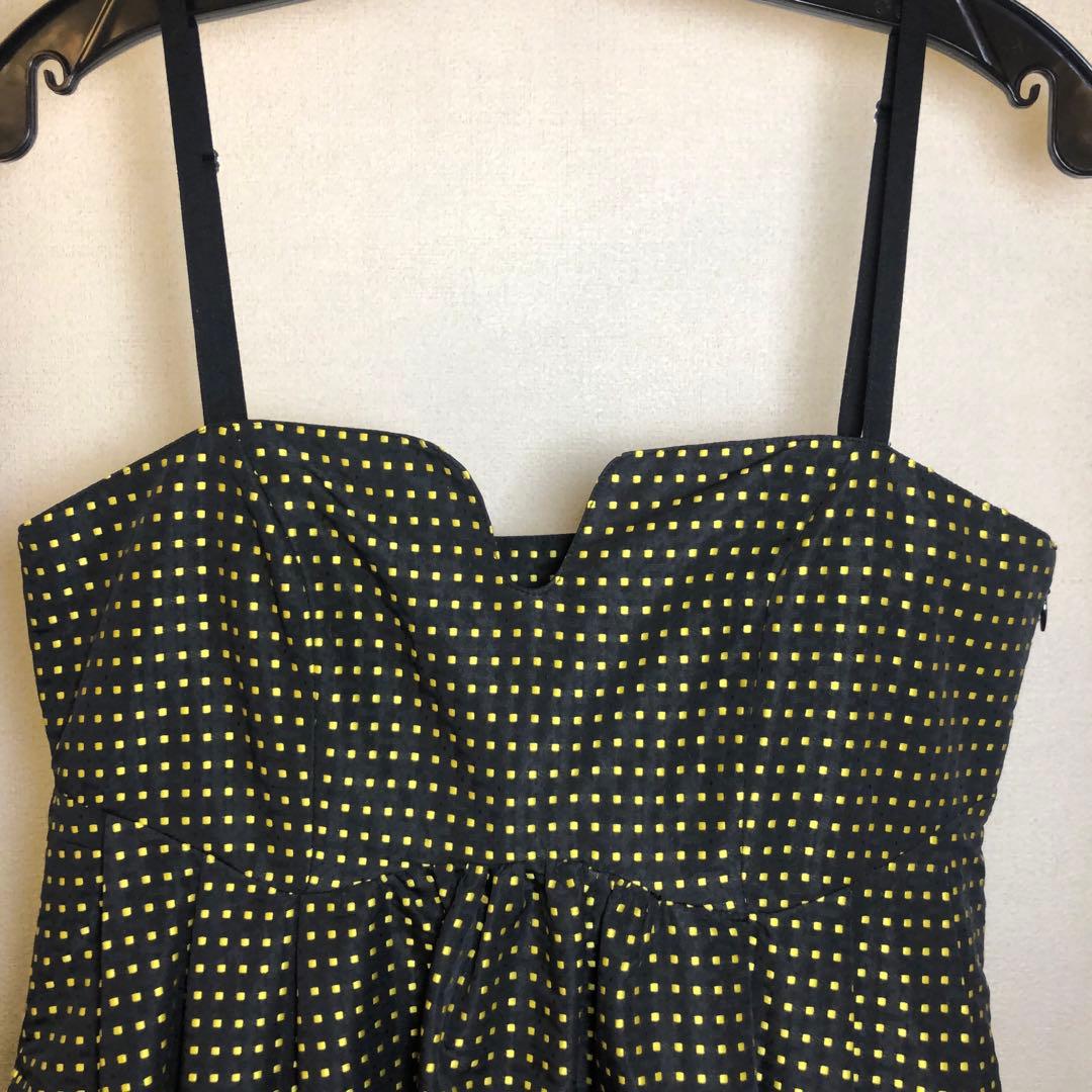 SALE✨【美品】obliM 米沢別注イエロードットキャミワンピース／サイズ1