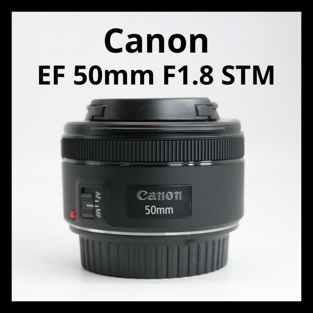 美品 【Canon EF50mm F1.8 STM】 単焦点レンズ　安心保証あり