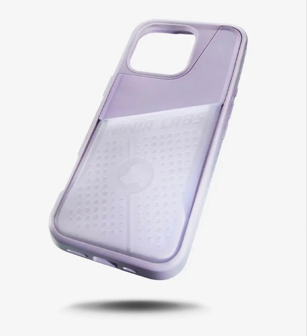 ninja labs iPhone15pro ラベンダー　アイフォンケース