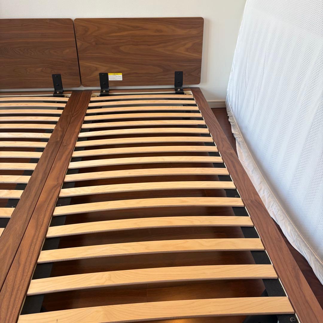 無印良品 ベッドフレーム スモール ウォルナット2