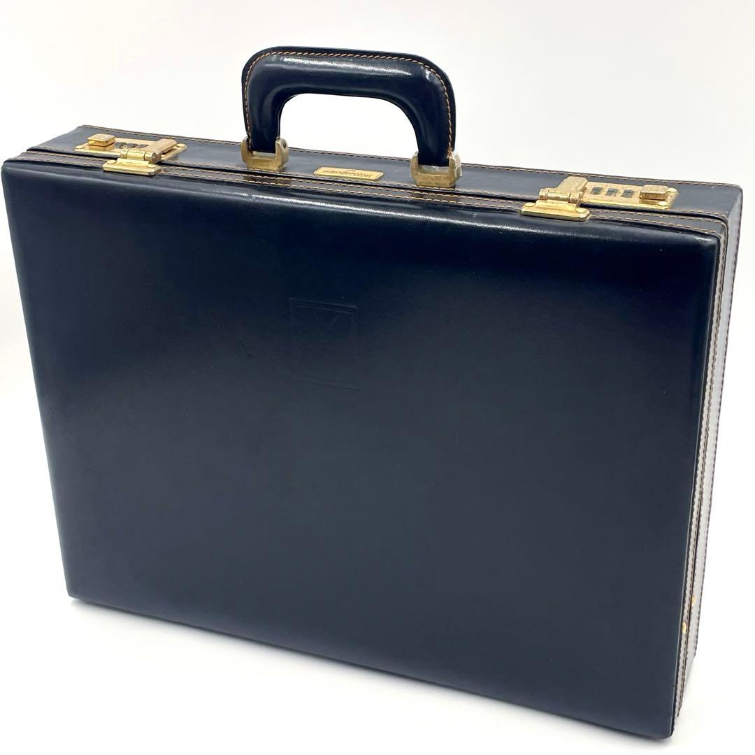 【入手困難】イヴ サン ローラン YSL レザー アタッシュケース ブラックA4