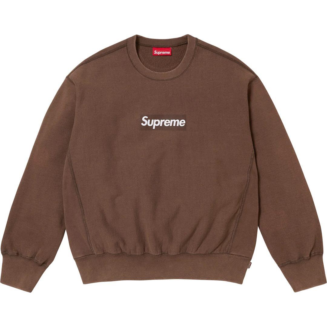 トップス SUPREME 25SS Washed Box Logo Crewneck